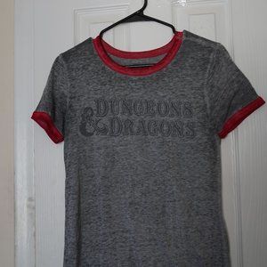Vintage Nerdy Dungeons and Dragons Ringer T Shirt